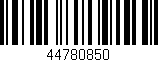 Código de barras (EAN, GTIN, SKU, ISBN): '44780850'