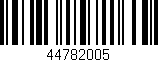 Código de barras (EAN, GTIN, SKU, ISBN): '44782005'