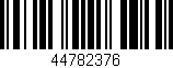 Código de barras (EAN, GTIN, SKU, ISBN): '44782376'