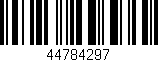 Código de barras (EAN, GTIN, SKU, ISBN): '44784297'