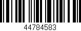 Código de barras (EAN, GTIN, SKU, ISBN): '44784583'
