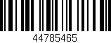 Código de barras (EAN, GTIN, SKU, ISBN): '44785465'
