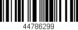 Código de barras (EAN, GTIN, SKU, ISBN): '44786299'