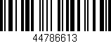 Código de barras (EAN, GTIN, SKU, ISBN): '44786613'