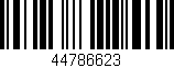 Código de barras (EAN, GTIN, SKU, ISBN): '44786623'