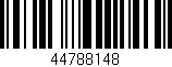 Código de barras (EAN, GTIN, SKU, ISBN): '44788148'