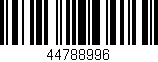 Código de barras (EAN, GTIN, SKU, ISBN): '44788996'