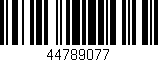 Código de barras (EAN, GTIN, SKU, ISBN): '44789077'