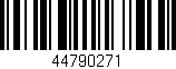 Código de barras (EAN, GTIN, SKU, ISBN): '44790271'