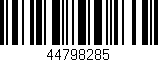 Código de barras (EAN, GTIN, SKU, ISBN): '44798285'