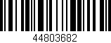 Código de barras (EAN, GTIN, SKU, ISBN): '44803682'