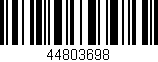 Código de barras (EAN, GTIN, SKU, ISBN): '44803698'