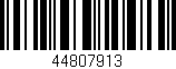 Código de barras (EAN, GTIN, SKU, ISBN): '44807913'