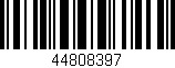 Código de barras (EAN, GTIN, SKU, ISBN): '44808397'