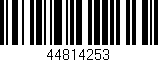 Código de barras (EAN, GTIN, SKU, ISBN): '44814253'
