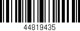 Código de barras (EAN, GTIN, SKU, ISBN): '44819435'