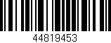 Código de barras (EAN, GTIN, SKU, ISBN): '44819453'