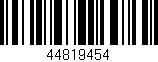 Código de barras (EAN, GTIN, SKU, ISBN): '44819454'