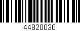 Código de barras (EAN, GTIN, SKU, ISBN): '44820030'