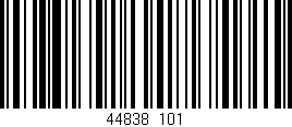 Código de barras (EAN, GTIN, SKU, ISBN): '44838/101'