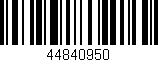 Código de barras (EAN, GTIN, SKU, ISBN): '44840950'
