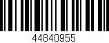 Código de barras (EAN, GTIN, SKU, ISBN): '44840955'