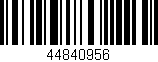 Código de barras (EAN, GTIN, SKU, ISBN): '44840956'