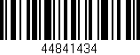 Código de barras (EAN, GTIN, SKU, ISBN): '44841434'