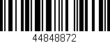 Código de barras (EAN, GTIN, SKU, ISBN): '44848872'