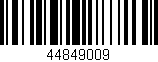 Código de barras (EAN, GTIN, SKU, ISBN): '44849009'