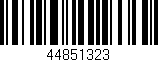 Código de barras (EAN, GTIN, SKU, ISBN): '44851323'