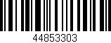 Código de barras (EAN, GTIN, SKU, ISBN): '44853303'