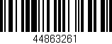 Código de barras (EAN, GTIN, SKU, ISBN): '44863261'