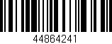 Código de barras (EAN, GTIN, SKU, ISBN): '44864241'