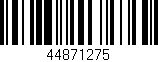 Código de barras (EAN, GTIN, SKU, ISBN): '44871275'