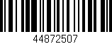 Código de barras (EAN, GTIN, SKU, ISBN): '44872507'