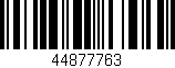 Código de barras (EAN, GTIN, SKU, ISBN): '44877763'