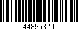 Código de barras (EAN, GTIN, SKU, ISBN): '44895329'