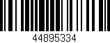 Código de barras (EAN, GTIN, SKU, ISBN): '44895334'