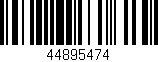 Código de barras (EAN, GTIN, SKU, ISBN): '44895474'