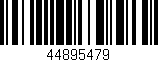 Código de barras (EAN, GTIN, SKU, ISBN): '44895479'
