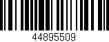 Código de barras (EAN, GTIN, SKU, ISBN): '44895509'