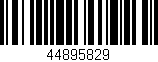 Código de barras (EAN, GTIN, SKU, ISBN): '44895829'