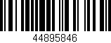 Código de barras (EAN, GTIN, SKU, ISBN): '44895846'