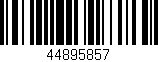 Código de barras (EAN, GTIN, SKU, ISBN): '44895857'