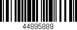 Código de barras (EAN, GTIN, SKU, ISBN): '44895889'