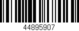 Código de barras (EAN, GTIN, SKU, ISBN): '44895907'