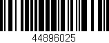 Código de barras (EAN, GTIN, SKU, ISBN): '44896025'