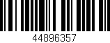 Código de barras (EAN, GTIN, SKU, ISBN): '44896357'