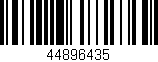 Código de barras (EAN, GTIN, SKU, ISBN): '44896435'